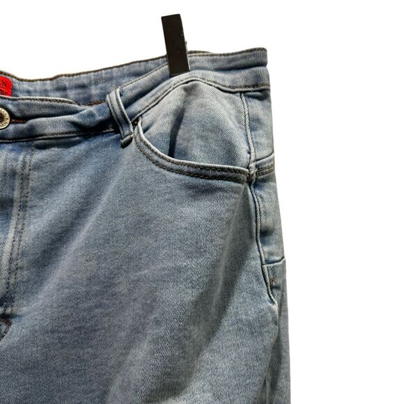 Wax Jeans Womens Plus Size 22 Butt I Love You Shaping Mid Rise Ankle Distressed - Picture 5 of 7